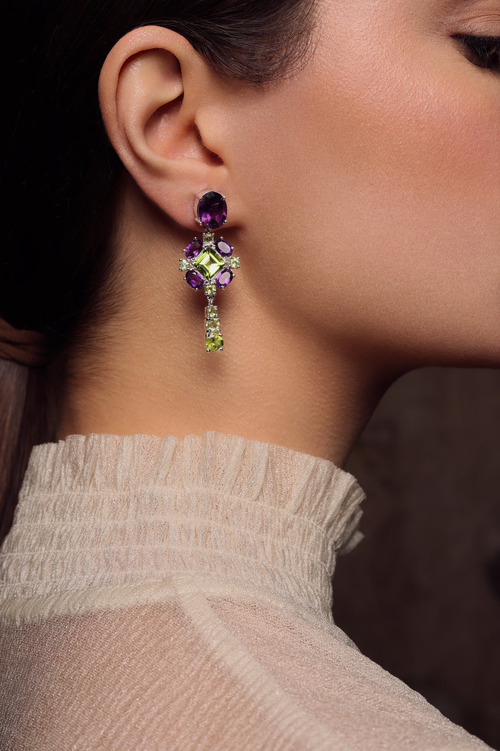 AMETHYST QUEEN EARRINGS