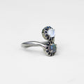 BLACK AND WHITE RING