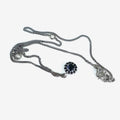 BLACK FLOWER PENDANT