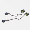 BLUE AND GREEN EARRING