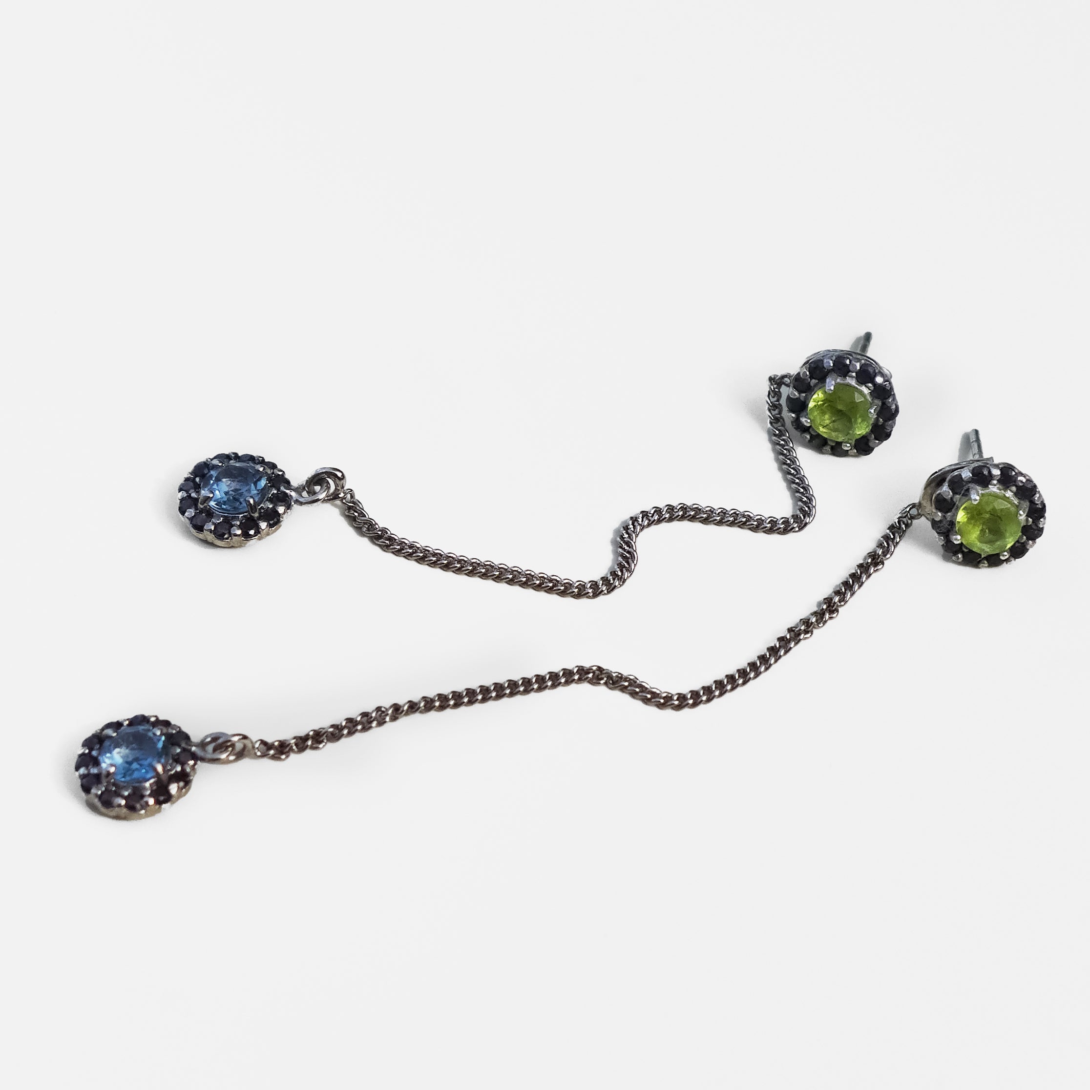 BLUE AND GREEN EARRING