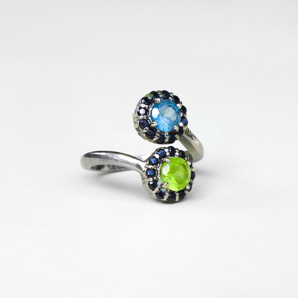 BLUE AND GREEN RING