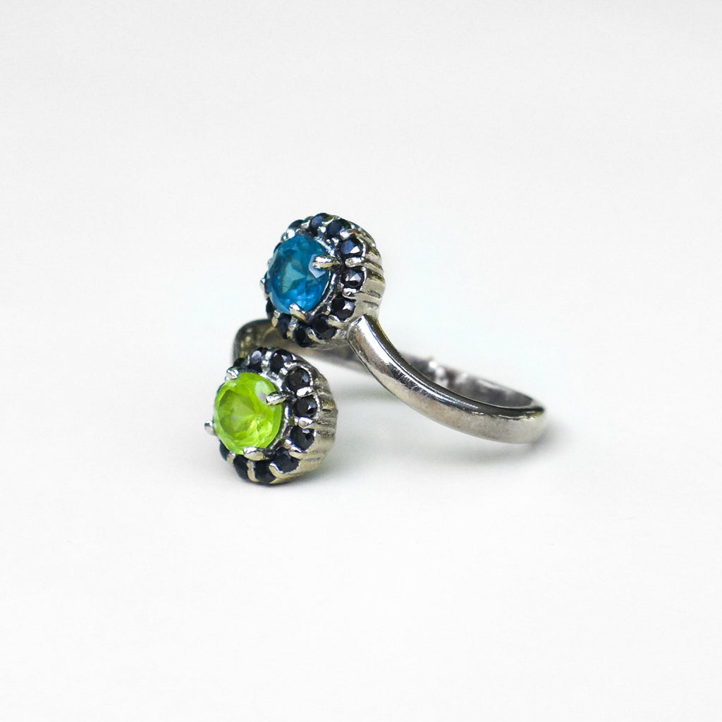 BLUE AND GREEN RING