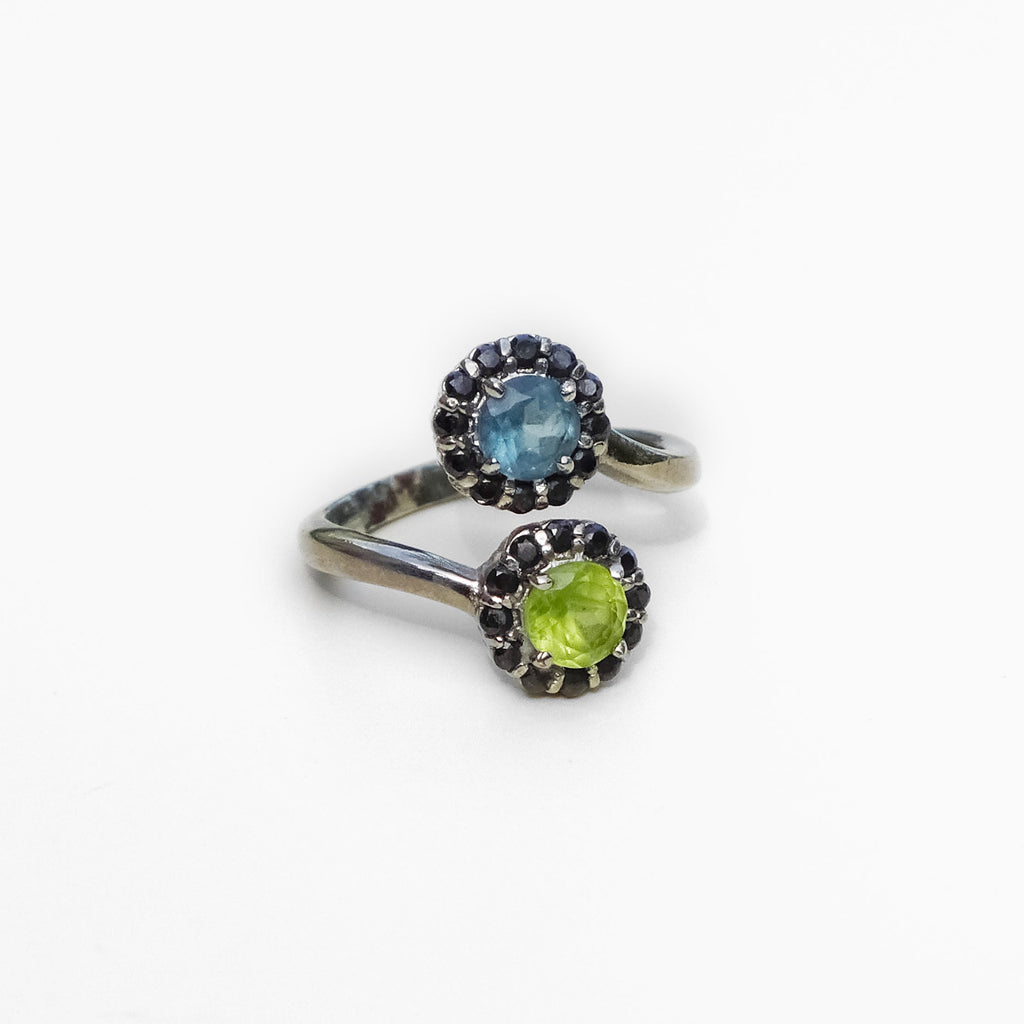 BLUE AND GREEN RING