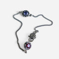 BLUE AND RED FLOWER BRACELET