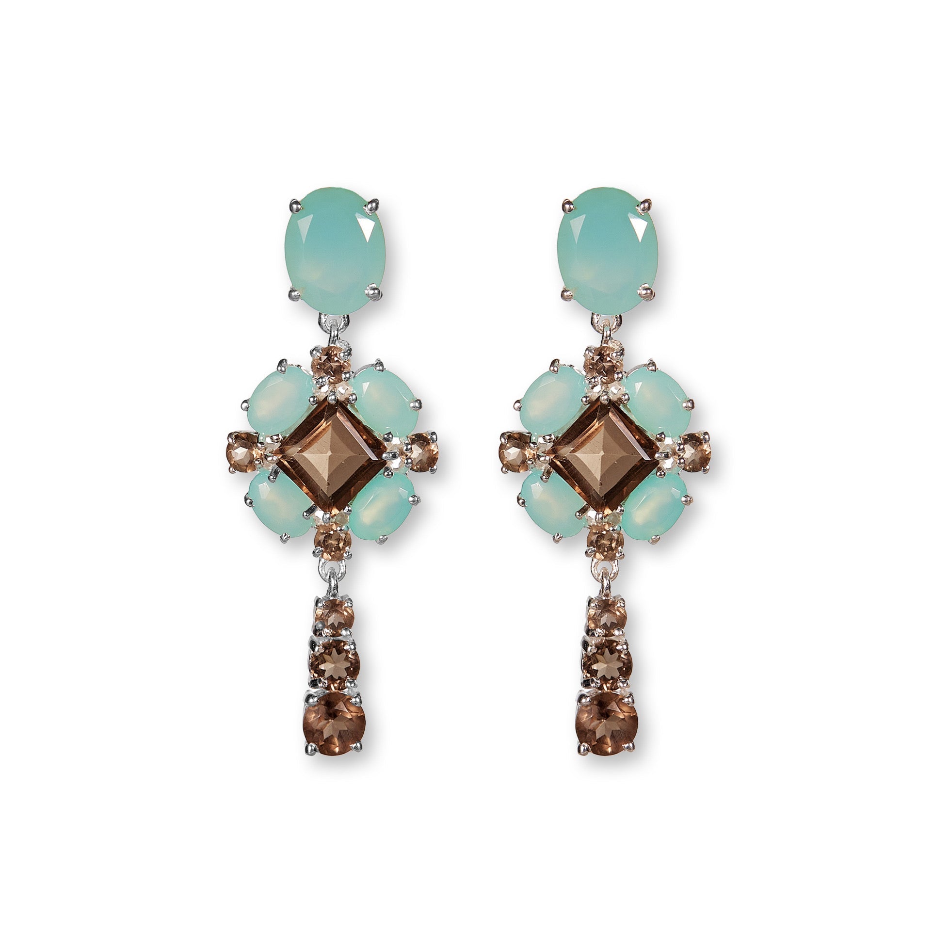BLUE MIST QUEEN EARRINGS