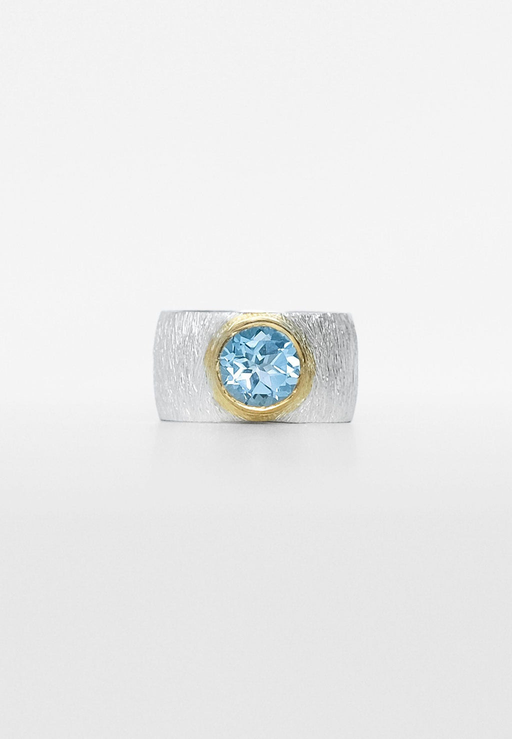 BLUE TOPAZ DOUBLE RING