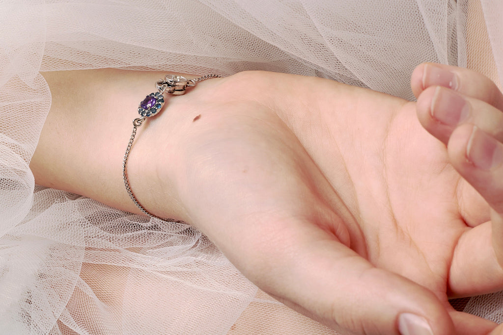 BRACELET BLUE FLOWER
