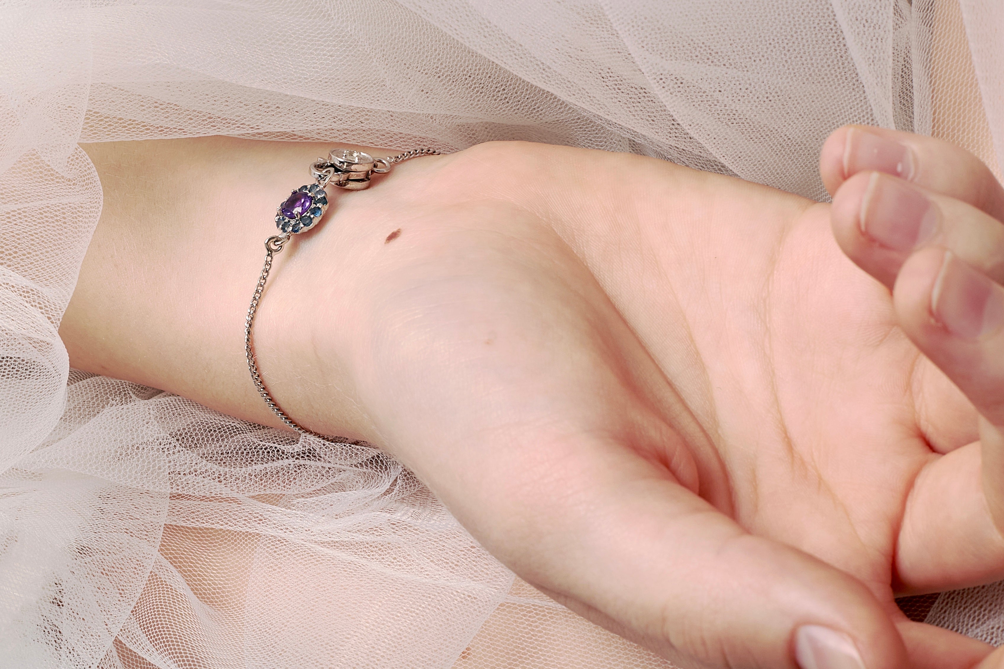 BRACELET BLUE FLOWER