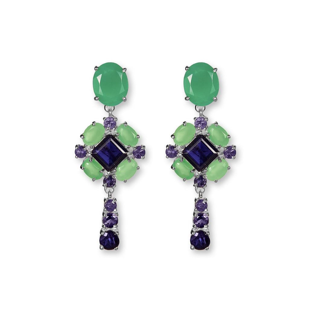 GREEN MIST QUEEN EARRINGS