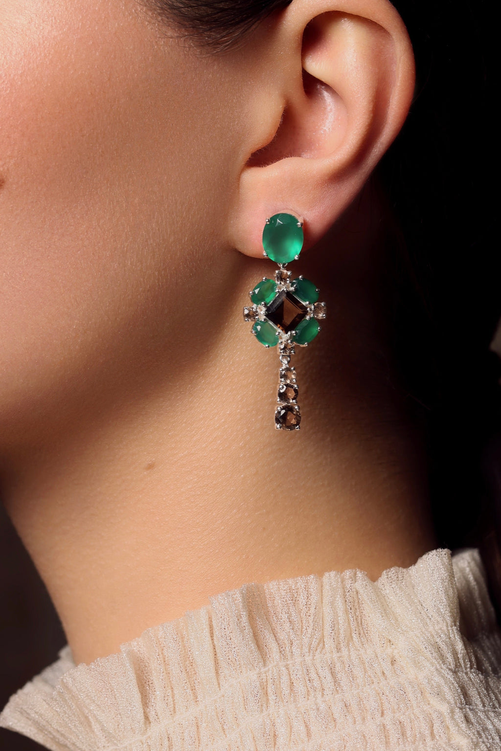 GREEN QUEEN EARRINGS