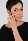 LABRADOR OVAL SILVER RING