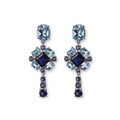 LIGHT BLUE QUEEN EARRINGS