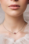 NECKLACE RED FLOWER