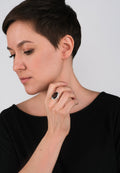 OVAL RING SMOKY QUARTZ