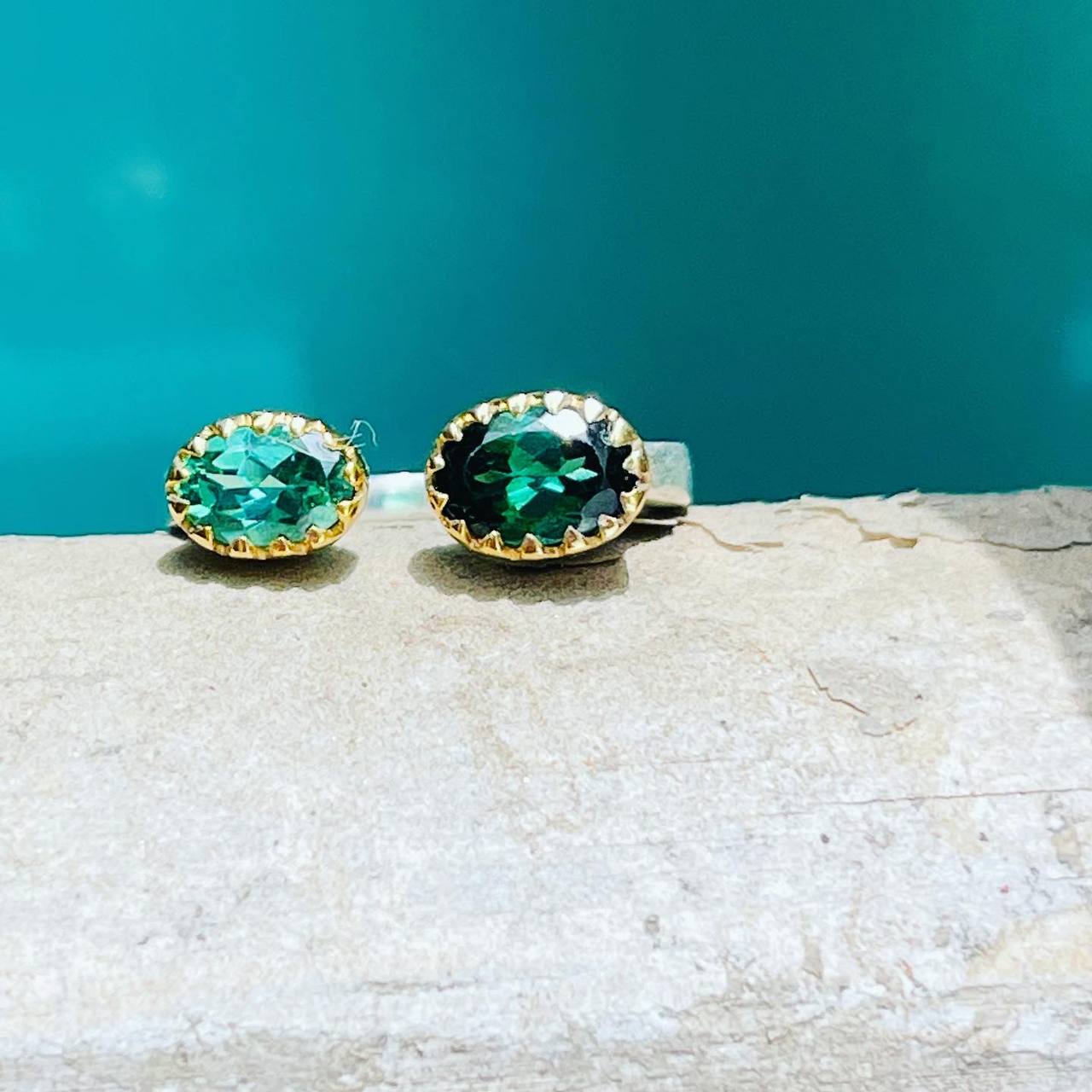 TURMALIN DUET GOLD RING
